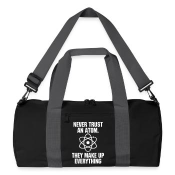 Ne jamais faire confiance à une science atomique, drôle, adore la science - Sac de sport recyclé - noir/gris graphite - Devant