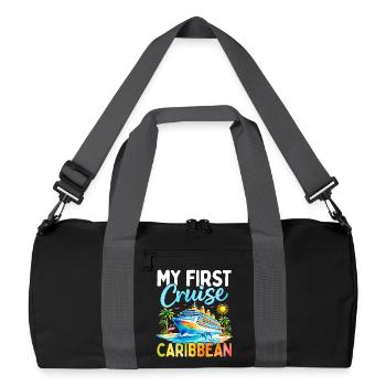 My First Cruise Caribbean - Recycelte Duffel Bag - Schwarz/Graphitgrau - Vorne