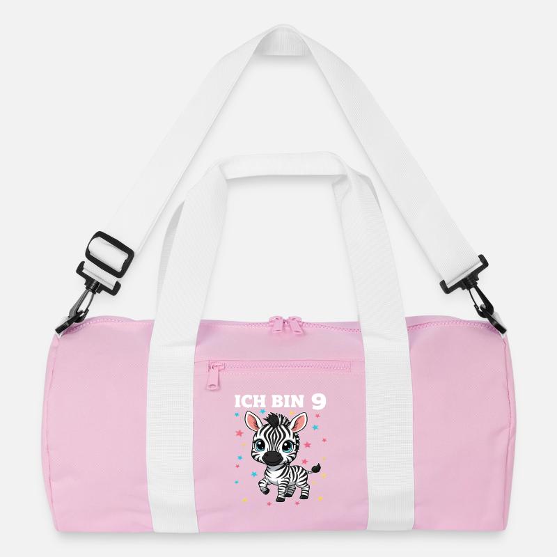 Ich bin 9 - Süßes Zebra zum 9. Geburtstag Recycelte Duffel Bag