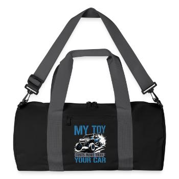 UTV Off Road 4 Wheeler Side by side - Recycelte Duffel Bag - Schwarz/Graphitgrau - Vorne