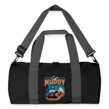 UTV Off Road 4 Wheeler Side by side - Recycelte Duffel Bag - Schwarz/Graphitgrau - Vorne