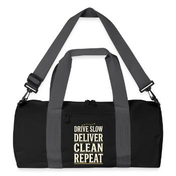 Truck Sim Truck Simulator Sim Trucker Long Haul - Recycelte Duffel Bag - Schwarz/Graphitgrau - Vorne