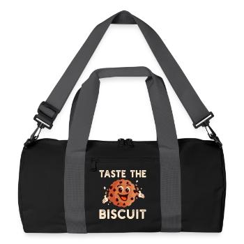 Taste the Biscuit Buddy - Recycled Duffel Bag - black/graphite grey - Front