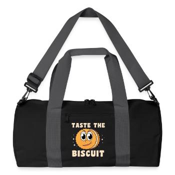 Taste The Biscuit Character - Recycled Duffel Bag - black/graphite grey - Front