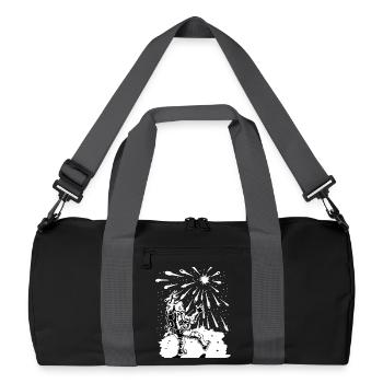 Astronaut Apocalypse-Shirt - Recycelte Duffel Bag - Schwarz/Graphitgrau - Vorne