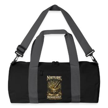 Herbalist Pharmacist Nature Over Nonsense - Recycled Duffel Bag - black/graphite grey - Front