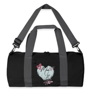 Motherly love - Recycled Duffel Bag - black/graphite grey - Front