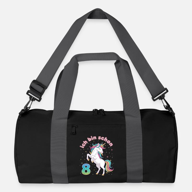 8. Geburtstag Einhorn Mädchen Ich bin schon 8 Recycelte Duffel Bag
