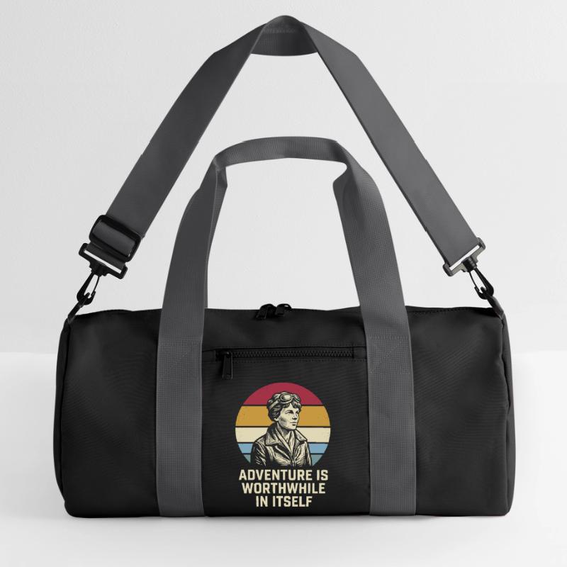 Amelia Earhart L’aventure en vaut la peine Sac de sport recyclé