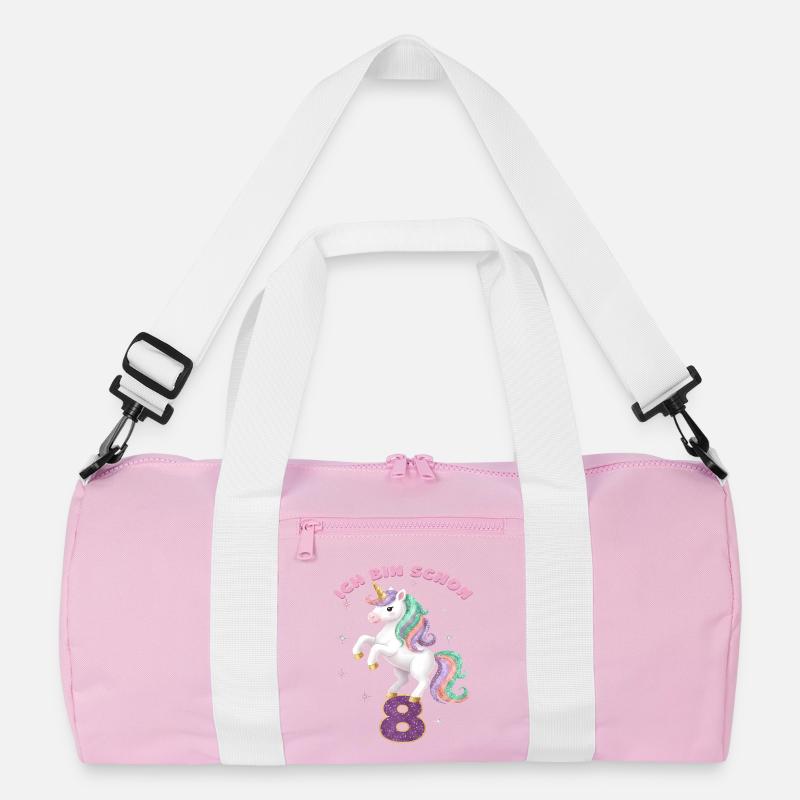 8. Geburtstag Einhorn Mädchen Ich bin schon 8 Recycelte Duffel Bag