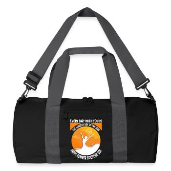 Litha Pagan Summer Solstice Midsummer Midsommar - Recycled Duffel Bag - black/graphite grey - Front