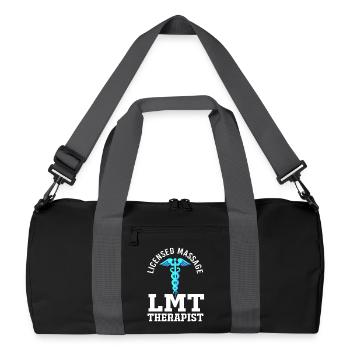 masser - Sac de sport recyclé - noir/gris graphite - Devant
