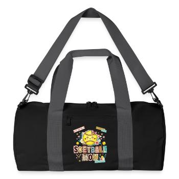 Note de rançon Maman de softball Mère - Sac de sport recyclé - noir/gris graphite - Devant