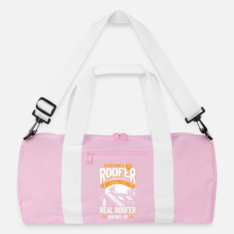 Jeder Dachdecker Bis Der Echte Kommt Roofer Recycelte Duffel Bag