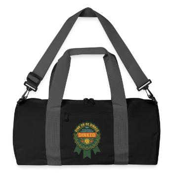 Joueur drôle de pickleball Dink ou Dinked - Sac de sport recyclé - noir/gris graphite - Devant