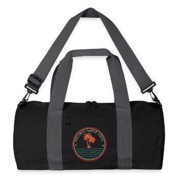 Mallorca Summer vipe Paradise Urlaub Trip Vibes - Recycelte Duffel Bag - Schwarz/Graphitgrau - Vorne