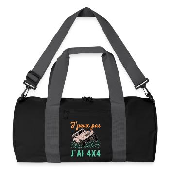 J’Peux Pas J’ai 4x4 Humour Off Road Tout Terrain - Sac de sport recyclé - noir/gris graphite - Devant