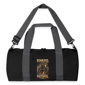 Rottweiler Dog - Recycled Duffel Bag - black/graphite grey - Front