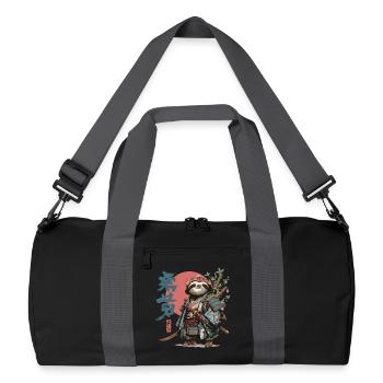 Samurai Sloth Warrior - Recycled Duffel Bag - black/graphite grey - Front