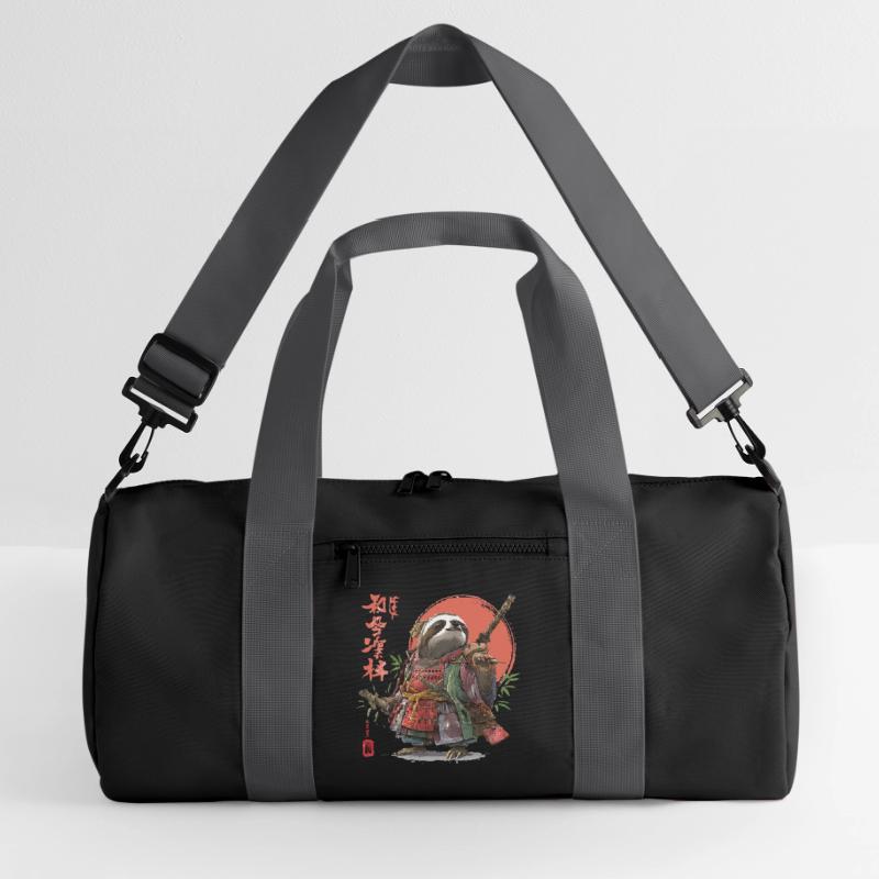 Sloth Samurai Warrior Recycled Duffel Bag