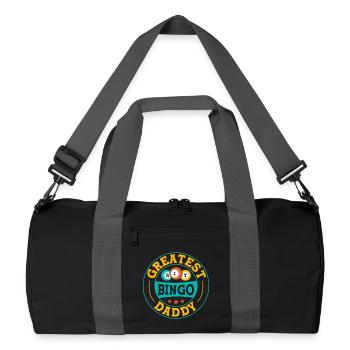 Bingo Game Greatest Bingo Daddy Bingo - Recycelte Duffel Bag - Schwarz/Graphitgrau - Vorne
