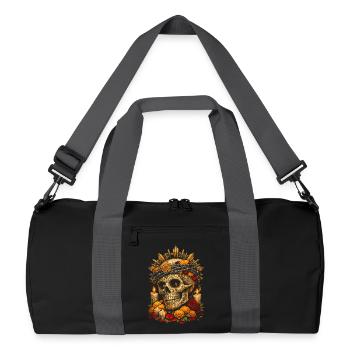 Dia De Los Muertos - Recycelte Duffel Bag - Schwarz/Graphitgrau - Vorne
