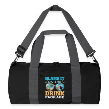 Blame It On The Drink Package Alcohol - Recycled Duffel Bag - black/graphite grey - Front