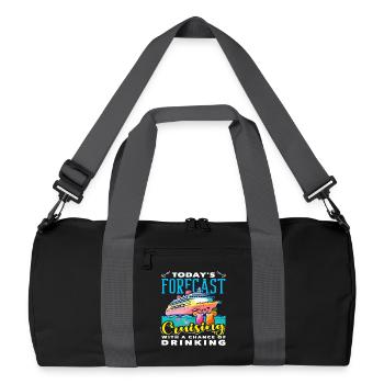 Prediction Cruising Chance Of Drinking - Recycled Duffel Bag - black/graphite grey - Front