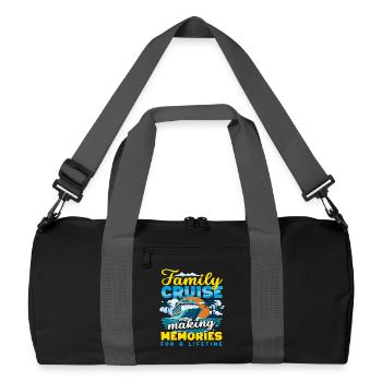Family Cruise Memories Lifetime Kreuzfahrt - Recycled Duffel Bag - black/graphite grey - Front