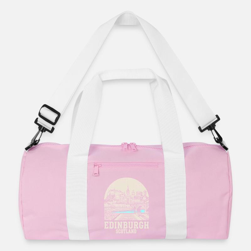 Edinburgh Skyline Blue River Recycled Duffel Bag