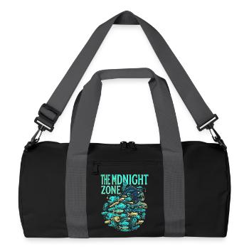 Midnight Pacific - Recycled Duffel Bag - black/graphite grey - Front