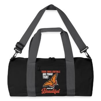  Entomology Lover Butterfly Insect Eastern Tiger - Recycled Duffel Bag - black/graphite grey - Front