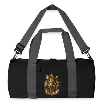 Éléphants de la Fierté Thaïlandaise - Sac de sport recyclé - noir/gris graphite - Devant