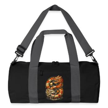 Danse du Dragon Drachentanz - Sac de sport recyclé - noir/gris graphite - Devant