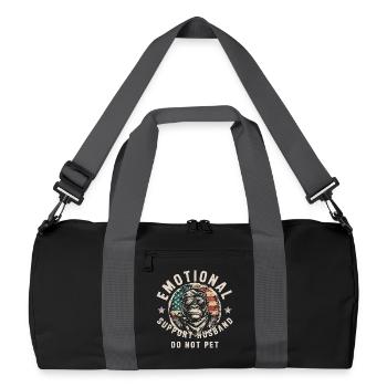 Vintage Gorilla Do Not Pet Tee - Recycled Duffel Bag - black/graphite grey - Front
