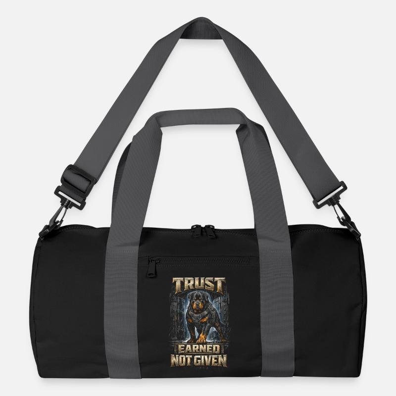 Rottweiler Dog Recycled Duffel Bag