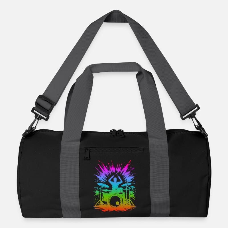 Rainbow Drum Splash Recycled Duffel Bag
