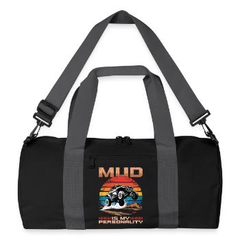 UTV Off Road 4 Wheeler Side by side - Recycelte Duffel Bag - Schwarz/Graphitgrau - Vorne