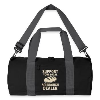 Idée cadeau pour pain au levain Baking Baker Baker - Sac de sport recyclé - noir/gris graphite - Devant