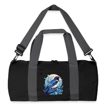 Elstern Elster - Recycelte Duffel Bag - Schwarz/Graphitgrau - Vorne