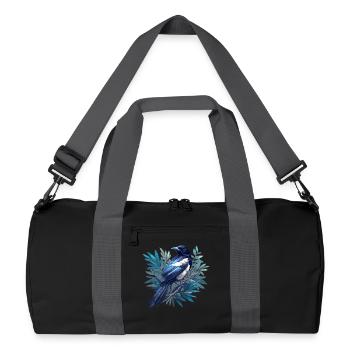 Elstern Elster - Recycelte Duffel Bag - Schwarz/Graphitgrau - Vorne