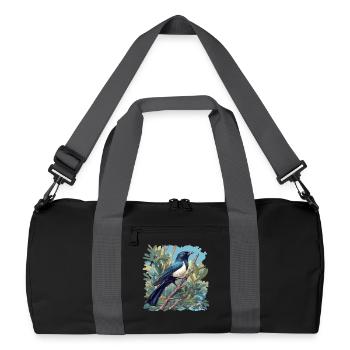 Elstern Elster - Recycelte Duffel Bag - Schwarz/Graphitgrau - Vorne