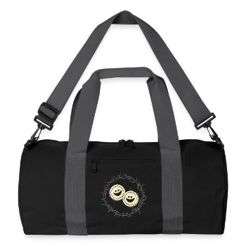 Scary Buttons - Recycled Duffel Bag - black/graphite grey - Front