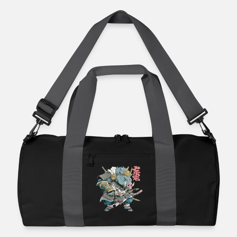 Boar Samurai Armor Recycled Duffel Bag