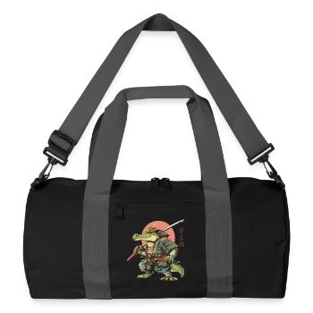 Gator Samurai Warrior - Recycled Duffel Bag - black/graphite grey - Front