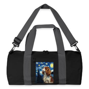 Cavalier King Charles Spaniel - Recycelte Duffel Bag - Schwarz/Graphitgrau - Vorne