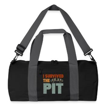 I Survived The Pit - Recycled Duffel Bag - black/graphite grey - Front