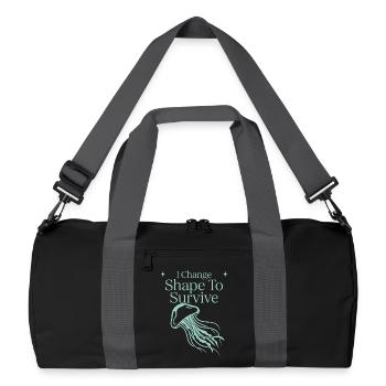 Jellyfish Ocean Jellyfish Flowy Soft Ocean Marine - Recycled Duffel Bag - black/graphite grey - Front