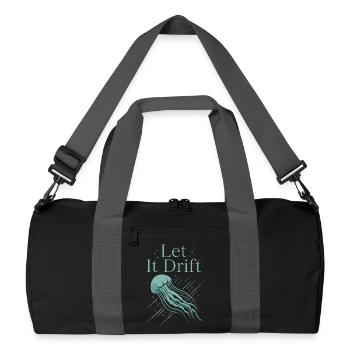 Jellyfish Ocean Jellyfish Flowy Soft Ocean Marine - Recycled Duffel Bag - black/graphite grey - Front