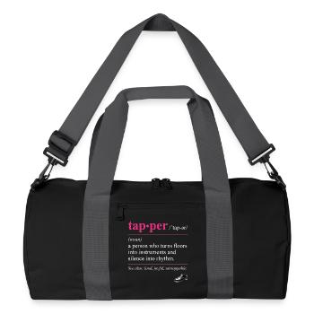 Definition Tap Dancing Tap Dancer Dance - Recycled Duffel Bag - black/graphite grey - Front